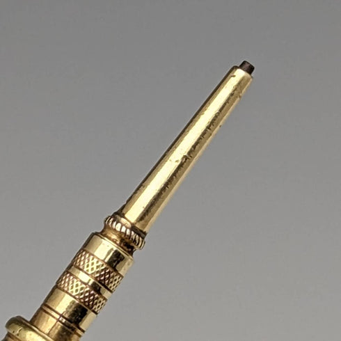 アンティーク シャープペンシル ゴールドプレート ガラス装飾 伸縮式70-90mm